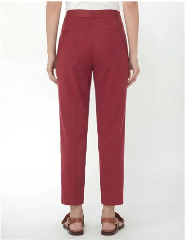 Pantaloni slim donna Cecco bordeaux