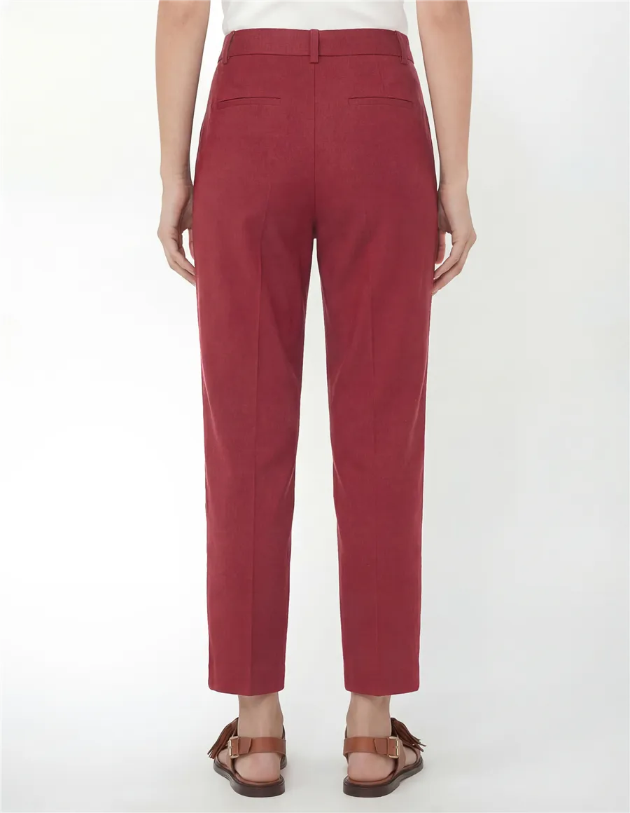 Pantaloni slim donna Cecco bordeaux