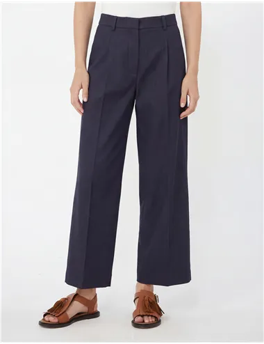 Pantaloni ampi donna Bellico blu scuro