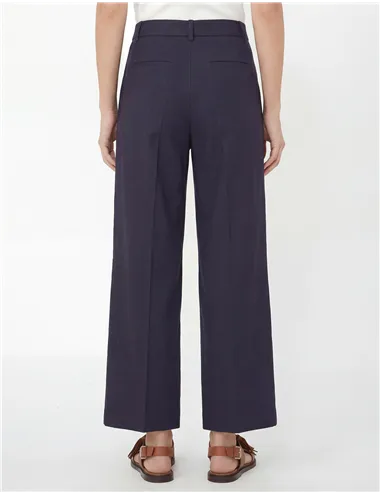 Pantaloni ampi donna Bellico blu scuro