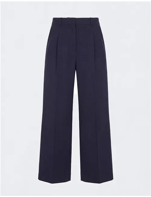 Pantaloni ampi donna Bellico blu scuro