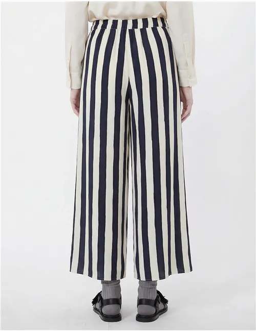 Pantaloni ampi donna Nirvana blu navy