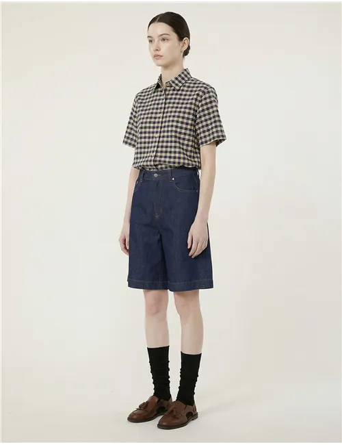 Bermuda denim donna Ozono blu