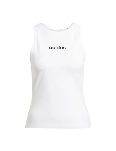 Canotta donna Essentials Linear bianco