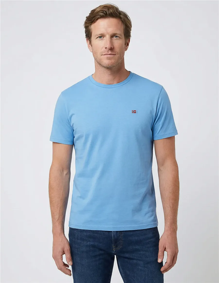 T-shirt uomo Salis azzurro