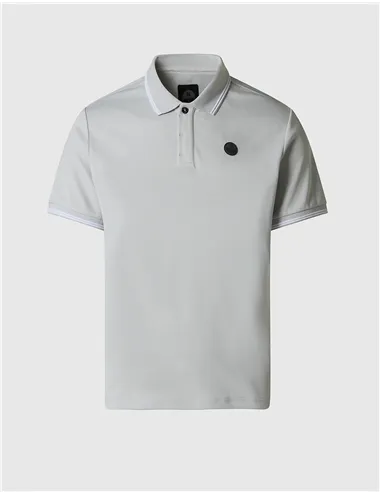 Polo uomo a maniche corte in COOLMAX® grigio