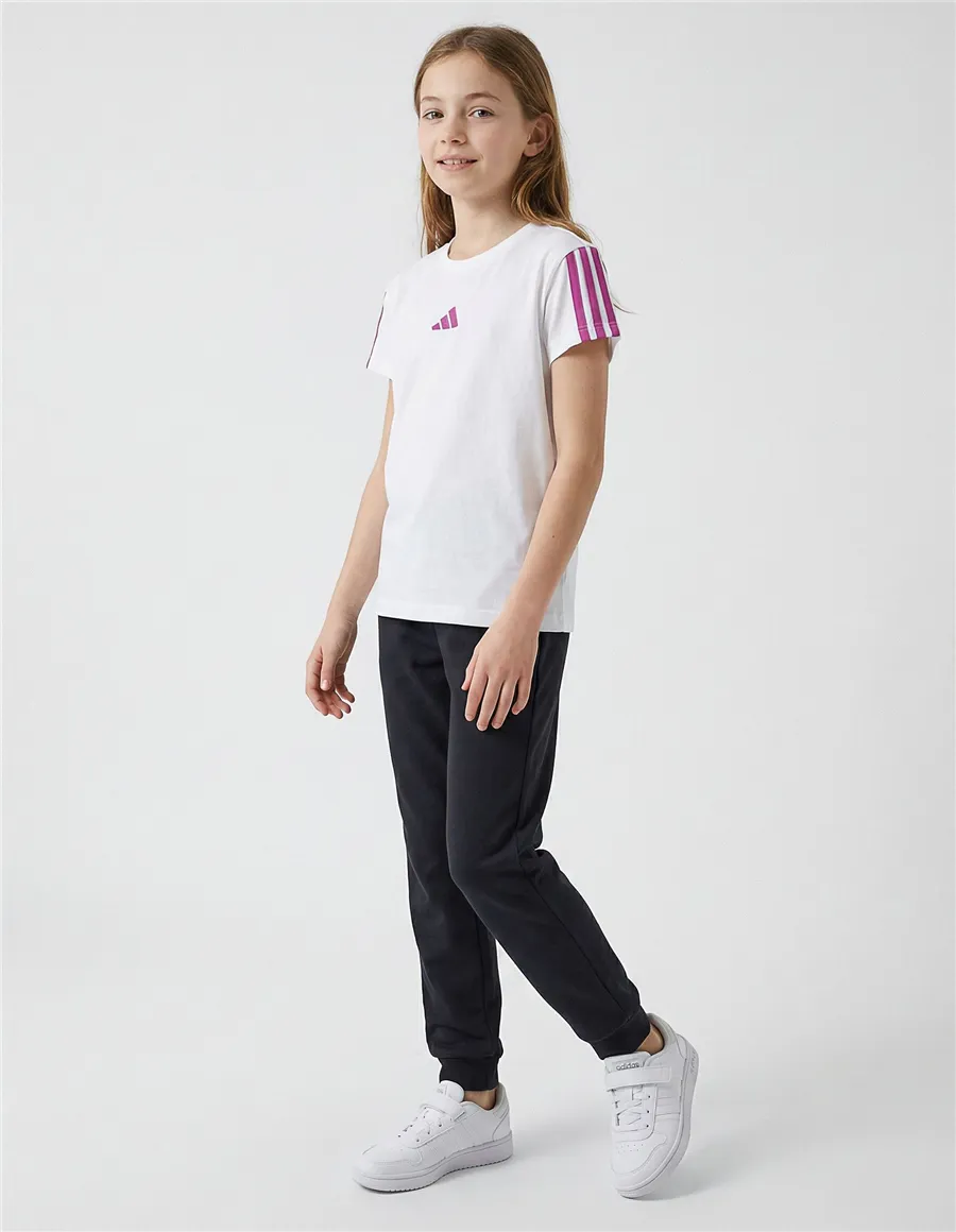 T‑shirt bambina Essentials bianco