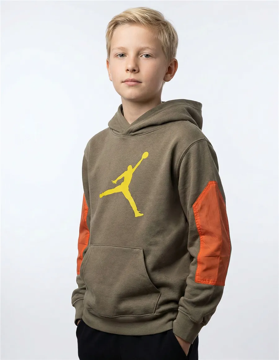 Felpa con cappuccio bambino Hike Mike grigio