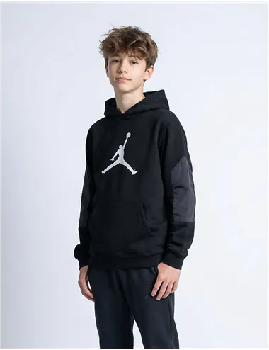 Felpa con cappuccio ragazzo Hike Mike nero