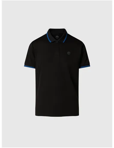 Polo uomo a maniche corte in COOLMAX® nero