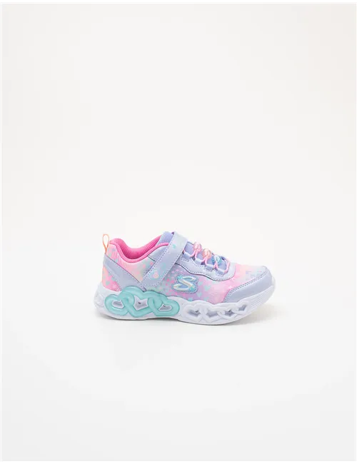 Sneakers bambina Infinite Heart Lights lavanda multicolore