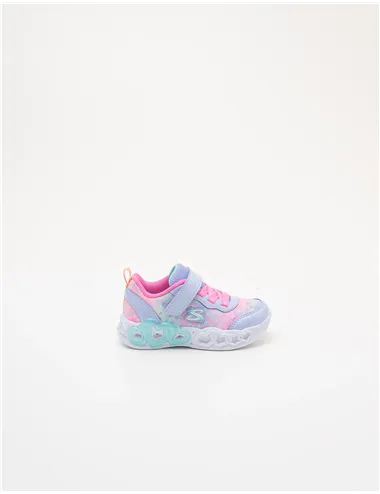 Sneakers bambina Infinite Heart Lights lilla
