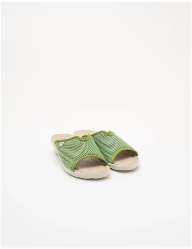 Ciabatte donna Mesh verde