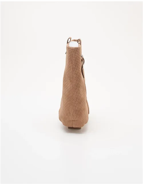 Stivaletti donna Cowboy/Biker Cuoio