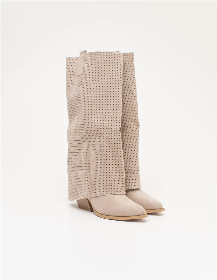 Stivali texani donna Texani Beige