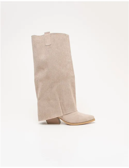 Stivali texani donna Texani Beige