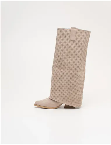 Stivali texani donna Texani Beige