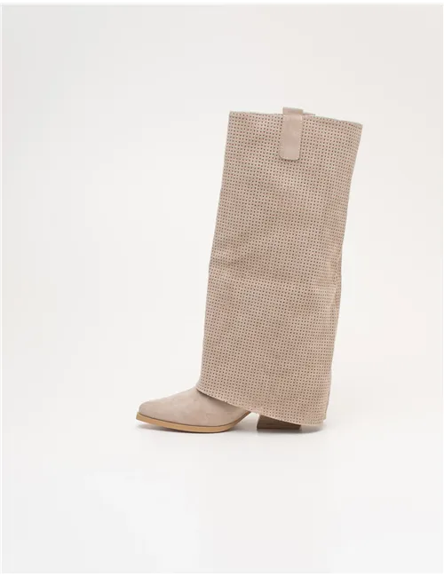 Stivali texani donna Texani Beige