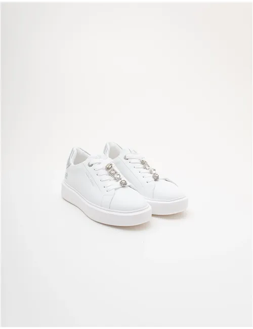 Sneakers donna Platform bianco
