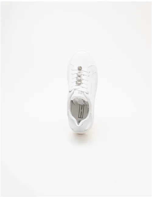 Sneakers donna Platform bianco
