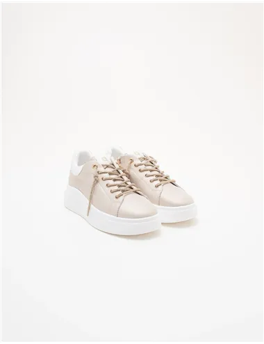 Sneakers donna Platform oro