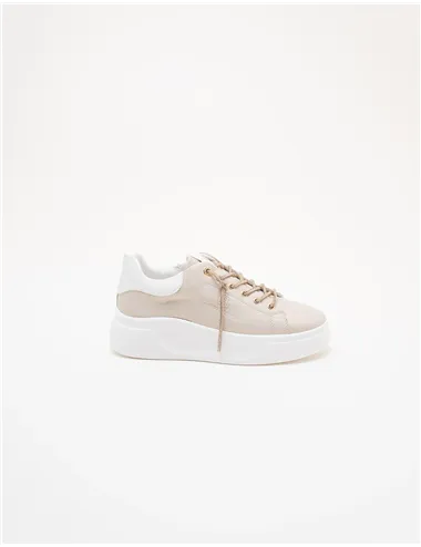 Sneakers donna Platform oro