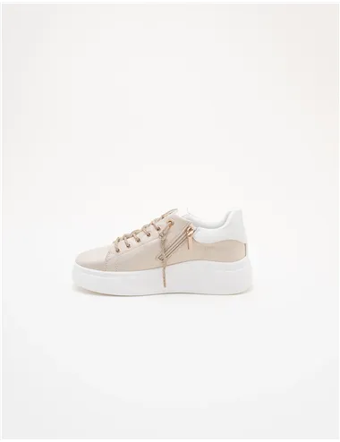 Sneakers donna Platform oro