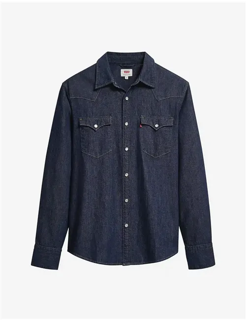 Camicia uomo Western Classico denim blu