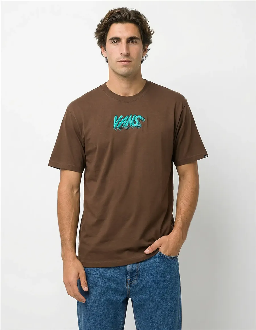 T‑shirt uomo Stone Swirl marrone