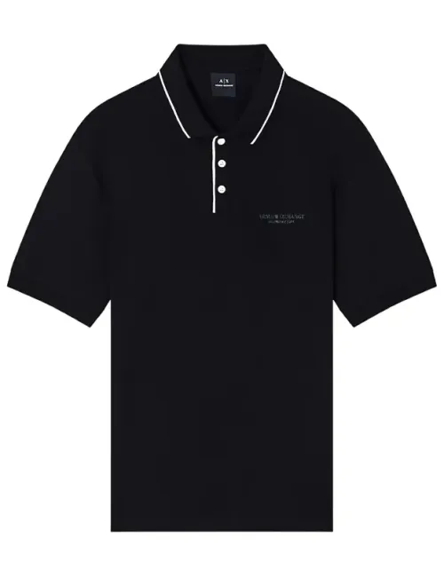 Polo uomo Elasticizzata nero