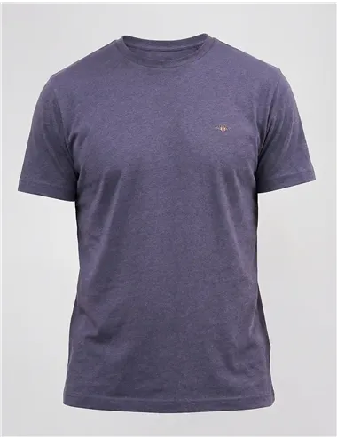 T-shirt uomo Shield blu melange