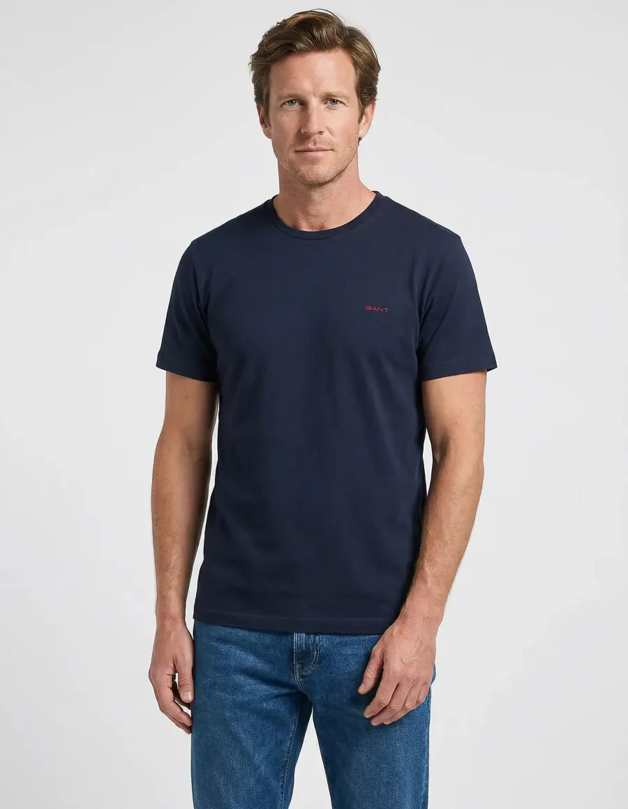 T-shirt uomo cotone blu
