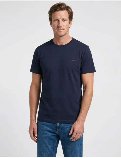 T-shirt uomo cotone blu