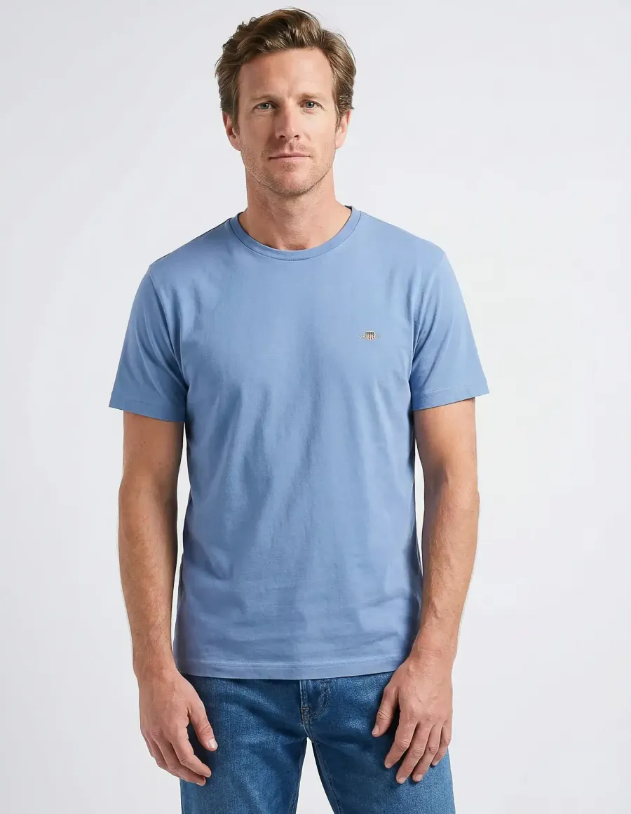 T-shirt uomo Shield azzurro