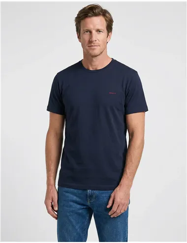 T-shirt uomo cotone blu