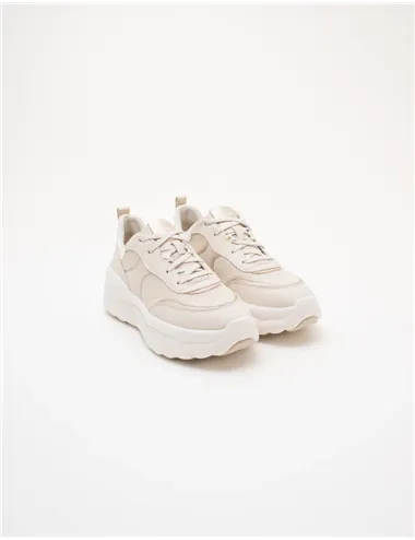 Sneakers donna Xtors bianco oro