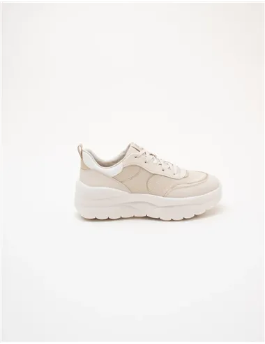 Sneakers donna Xtors bianco oro