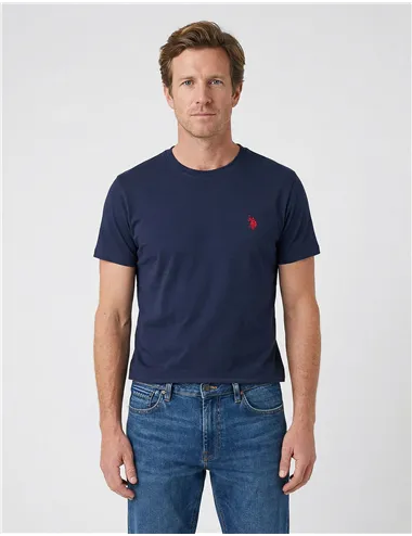 T-shirt uomo girocollo blu