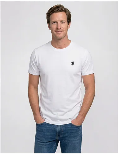 T-shirt uomo girocollo bianco