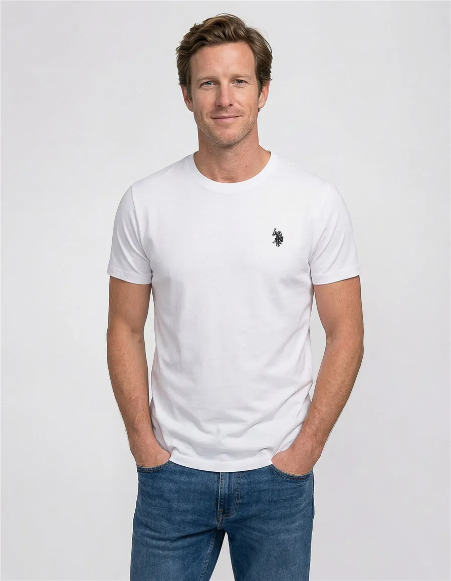 T-shirt uomo girocollo bianco