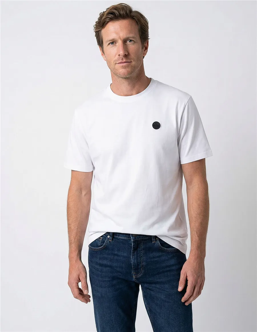 T-shirt uomo con logo North Tech bianco