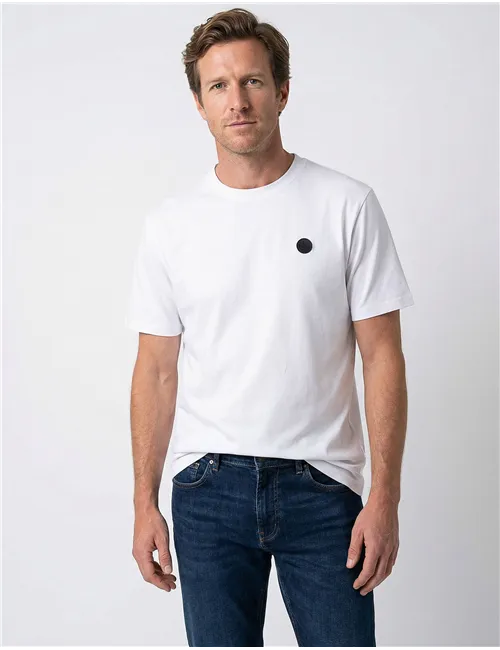 T-shirt uomo con logo North Tech bianco