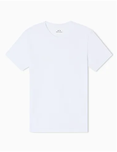 T-shirt uomo in cotone Pima bianco