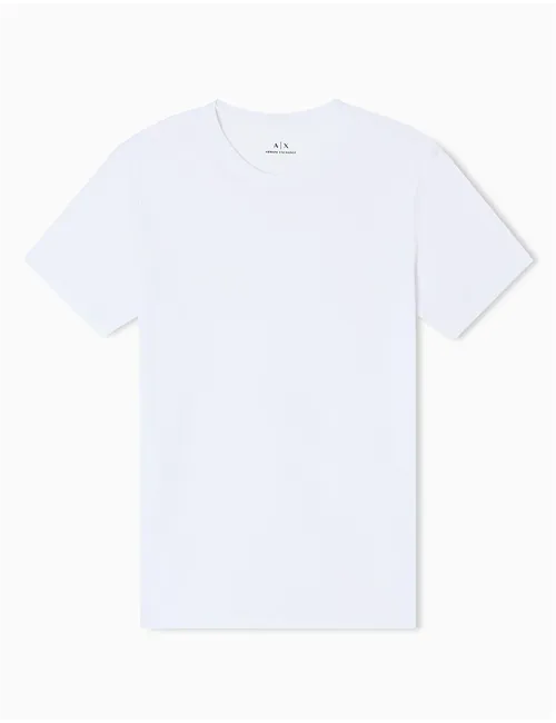 T-shirt uomo in cotone Pima bianco