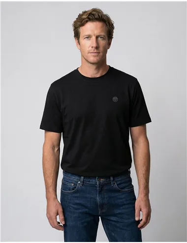 T-shirt uomo con logo North Tech nero