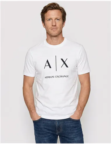 T-shirt uomo con logo bianco