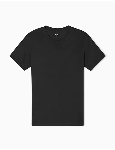 T-shirt uomo in cotone Pima nero