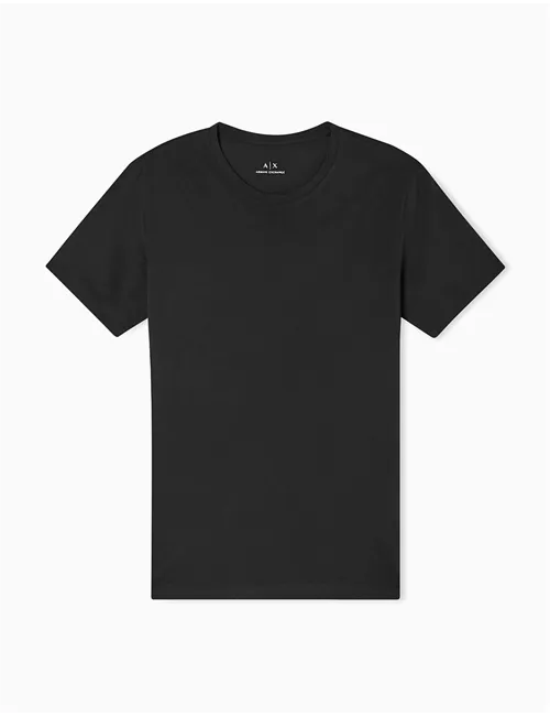 T-shirt uomo in cotone Pima nero