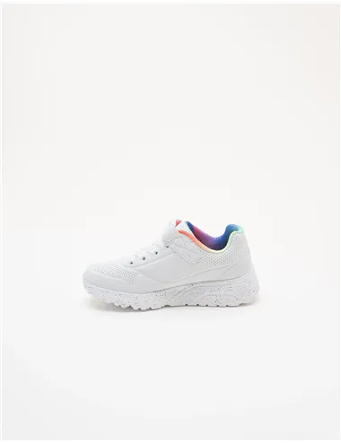 Sneakers bambini Uno Lite Rainbow Specks bianco
