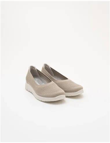 Mocassini donna Zeppa nocciola